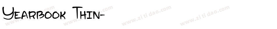 Yearbook Thin字体转换